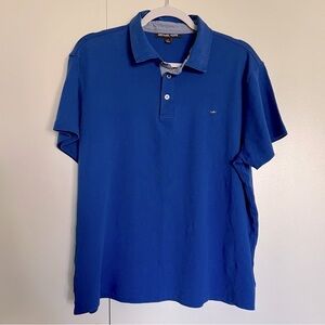 Michael Kors Cobalt Blue Short Sleeve Polo Shirt size XL